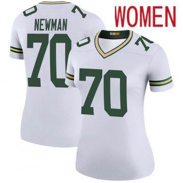 Women Green Bay Packers #70 Royce Newman White Nike Game NFL Jersey